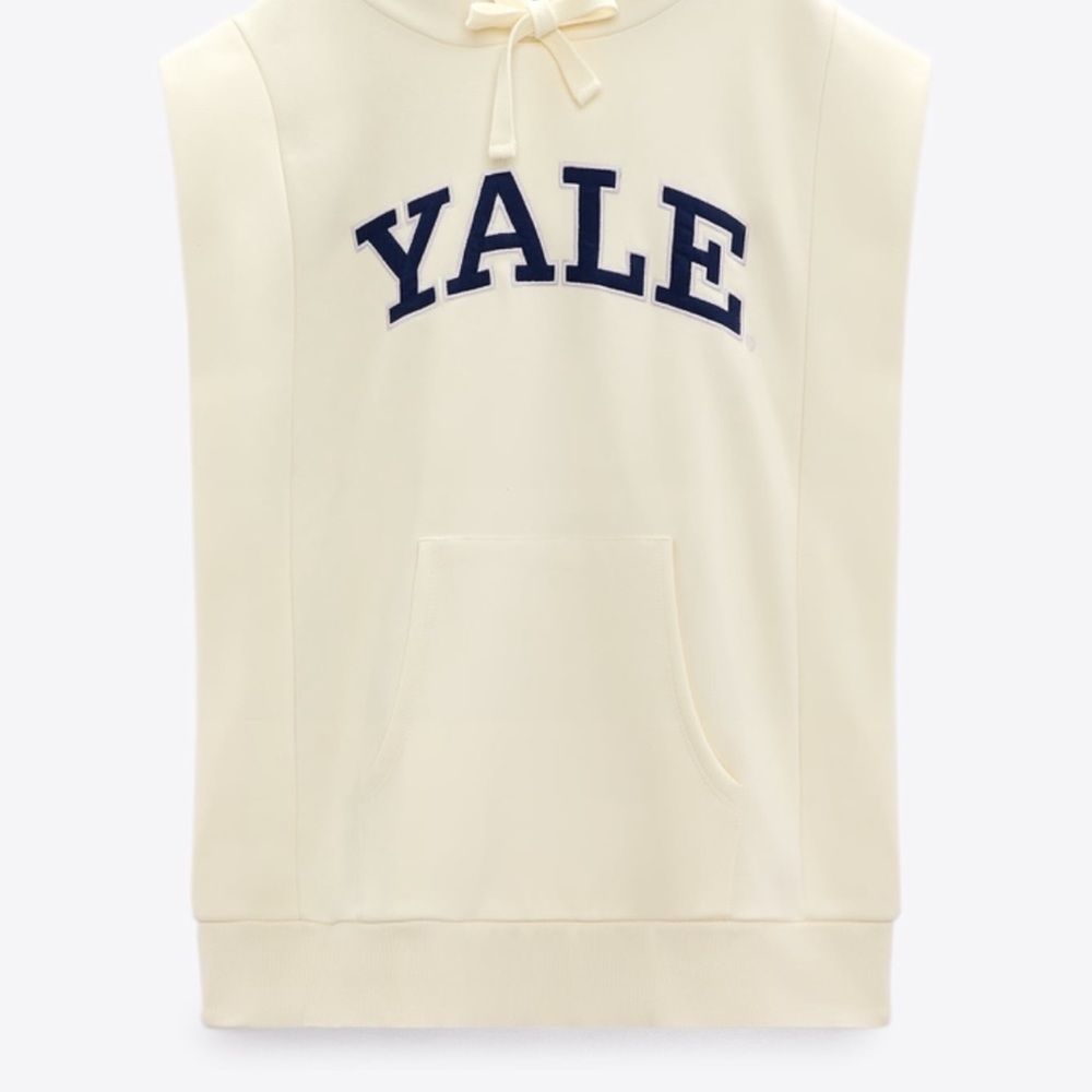 Zara Yale sleeveless sweatshirt